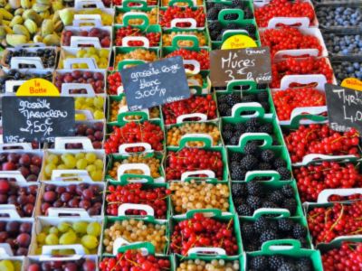 étale de fruits